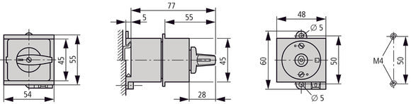 Eaton T0 Steuerungsschalter 20A Hand-0-Auto - 026991
