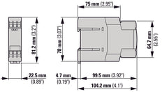 Eaton Multifunktionales Zeitrelais 400VAC 0.05s-100h - 031887