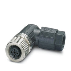 M12 5-polig Winkelformige Weibliche Verbindung Mit Push-Lock Feder - 1424653