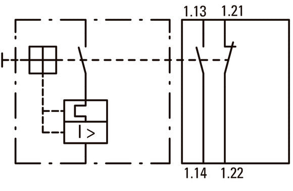 Eaton Standard Hilfskontaktblock 1NO 1NC Frontmontage - 208277