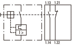 Eaton Standard Hilfskontaktblock 1NO 1NC Frontmontage - 208277