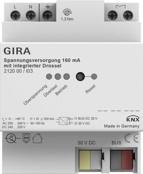 KNX Stromversorgung 160mA Mit Integriertem Drossel - 212000