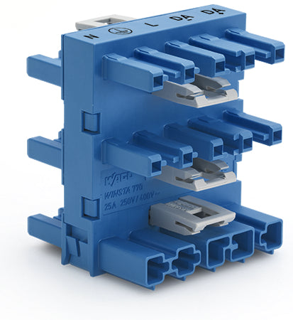 WAGO WINSTA MIDI 5-Wege Verbindungsstecker Blau - 770-1947