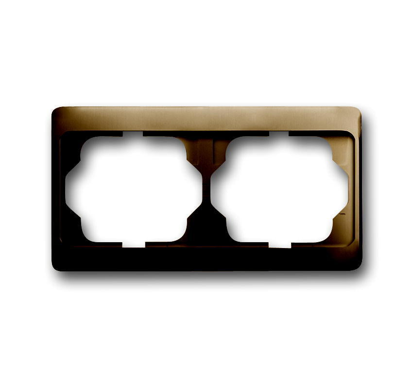 ABB Busch-Jaeger Doppelte Abdeckung Rahmen Bronze Horizontal - 2CKA001754A4383