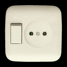 ABB Busch-Jaeger Kombinierte Schalter Steckdose SI Serie Creme - 2CKA001611A0128