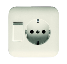 ABB Busch-Jaeger SI Kombinierte Schalter Steckdose Creme - 2CKA001611A0110