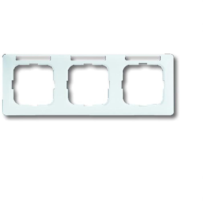 Dreifach Abdeckung Rahmen Mit Textpanel Alpenweiß - 2CKA001754A4062