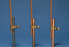 Bronze Erdungsstangenklemme 12.5mm Für 50mm² Leiter - 158260