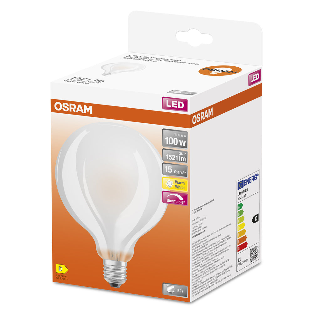 Osram Led Globe E27 11W 2700K Dimmbare Glasbirne - 4058075112131