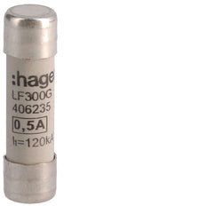Hager Industrielle Zylindrische Sicherung 10x38mm 0.5A 500V - LF300G [2 Stück]