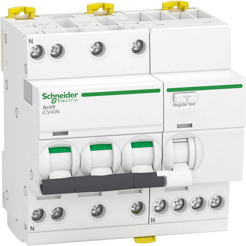 Schneider Acti9 ICV40N 3P+N 10A B-Curve RCBO - A9DG3710