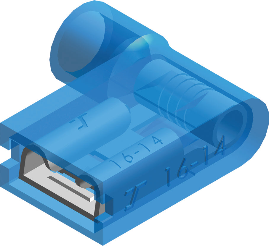 Conex Isolierter Rechter Winkel Gabelstecker 1.5-2.5mm² - CE110203 [100 Stück]