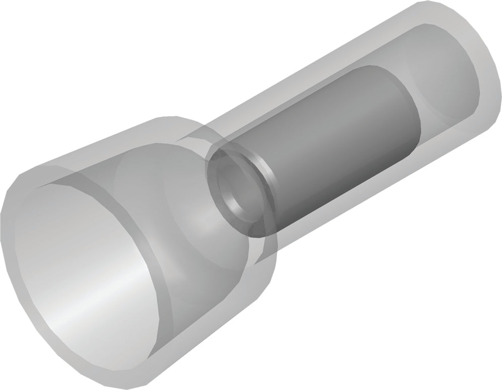 Isolierter Kupfer-Endanschluss 4.0-6.0mm² Transparent 100pk - CE130103 [100 Stück]