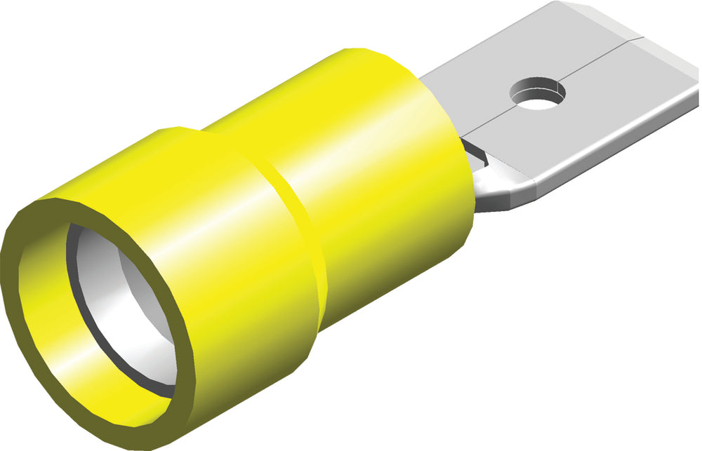 Gelber Isolierter Flachstecker 4.0-6.0mm² - CE120301 [100 Stück]