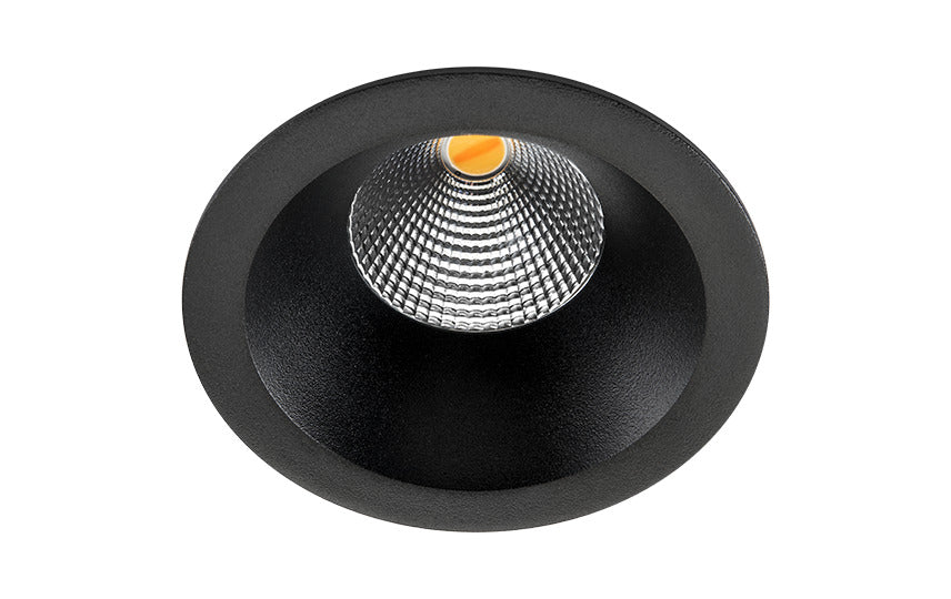 6W Dimmen Zu Warm LED Einbau-Spot Schwarz IP54 - 903223