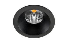 6W Dimmen Zu Warm LED Einbau-Spot Schwarz IP54 - 903223