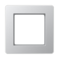 Jung A Flow Einzelne Abdeckung Rahmen Aluminium - AF581BFAL