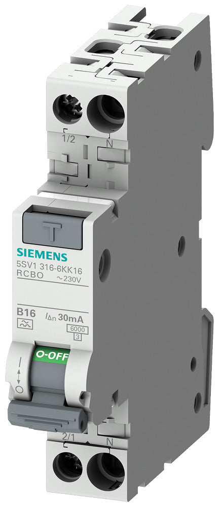 Siemens SENTRON 5SV1 RCBO 4A 30mA Typ A Fehlerstromschutzschalter - 5SV13167KK04