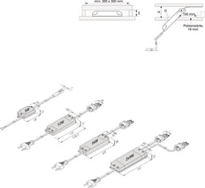 Hera Led 350 Professionelles Anschlusskabel 2M - 21525062001 [2 Stück]