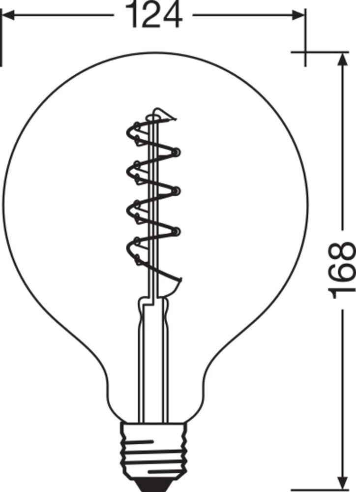 OSRAM Vintage 1906 LED Globe E27 4W Dimmbar Gold - 4058075270008