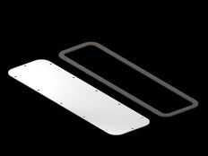 Rittal AX Stahl Durchführungsplatte 534x149mm RAL7035 - 5051399