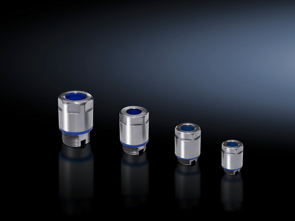 HD Edelstahl M12x1.5 Kabeldurchführung Mit Sicherungsmutter - 2410001 [5 Stück]