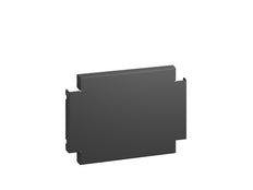 Rittal AX Seitenplinthplatten 400x200mm Schwarzes Stahlset - 2820420 [2 Stück]