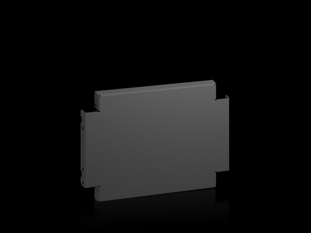 Rittal AX Seitenplinthplatten 400x200mm Schwarzes Stahlset - 2820420 [2 Stück]