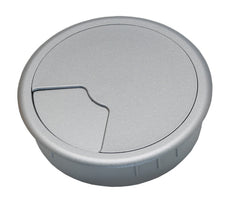 60mm Kabelmanagement Grommet Silber Grau - 49.80.019 [2 Stück]