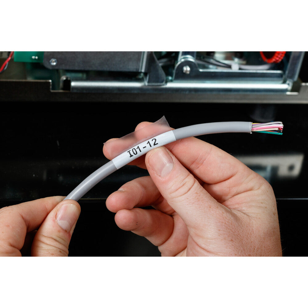 Brady M211 Selbstlaminierende Kabelbeschriftung 25.4mm Schwarz Weiß - 110928