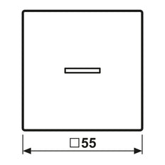 Jung Home A500 Graphit Schwarz Smarte Jalousiesteuerung Abdeckung - BTA17101SWM