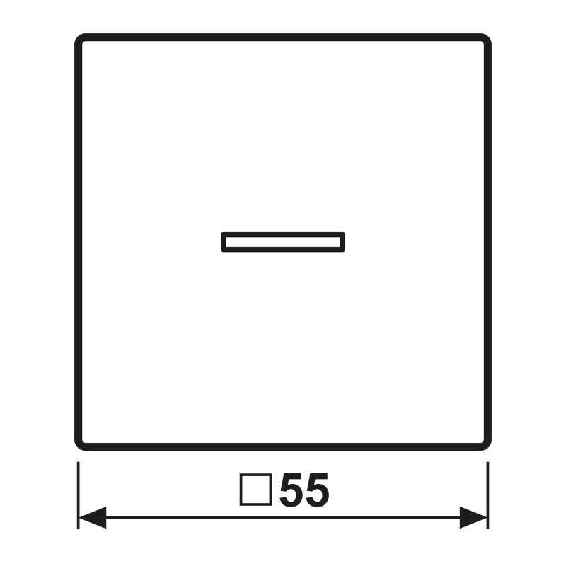 Jung KNX Single Rocker Switch With LED Alpine White - AS101KO5WW [2 Pieces]