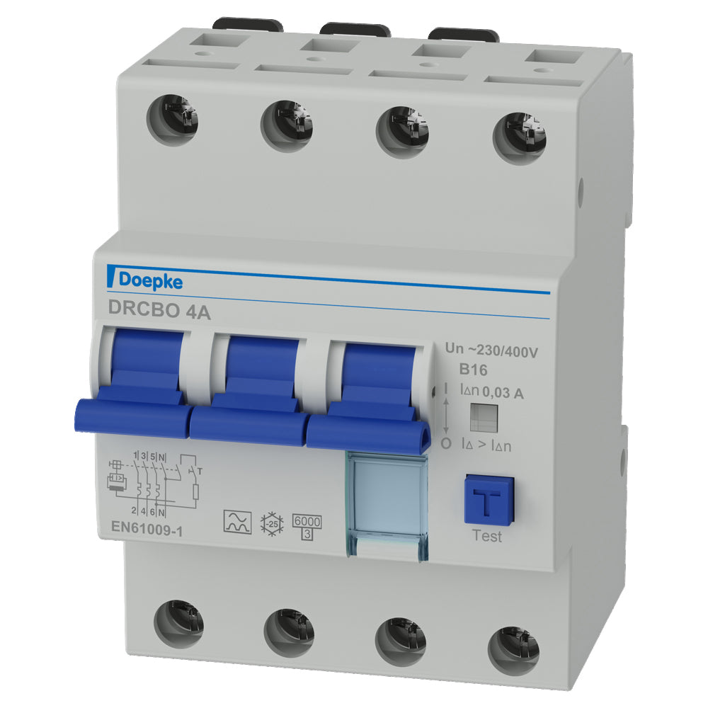 Doepke Typ A RcbO 16A 30mA 3P+N Sicherungsautomat - 09945104