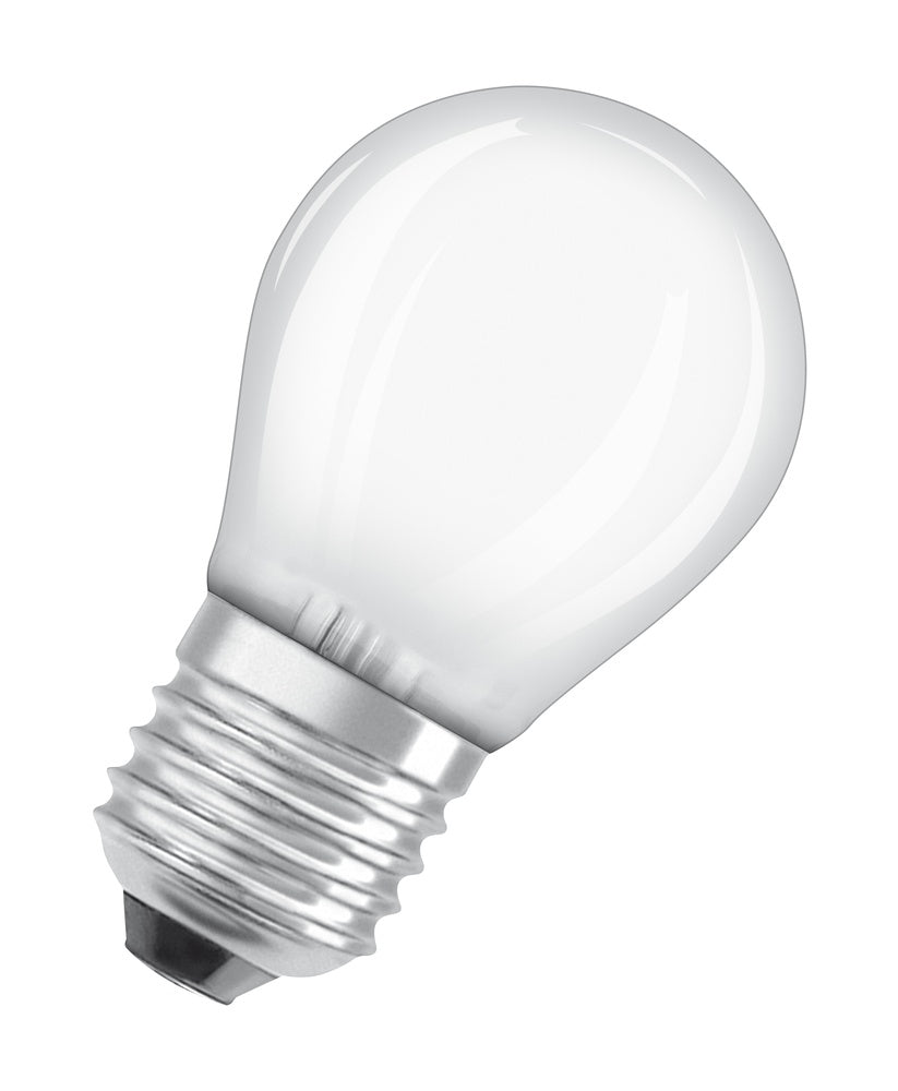 OSRAM LED Classic P40 4W E27 2700K Mattierte Glühbirne - 4058075437067 [2 Stück]
