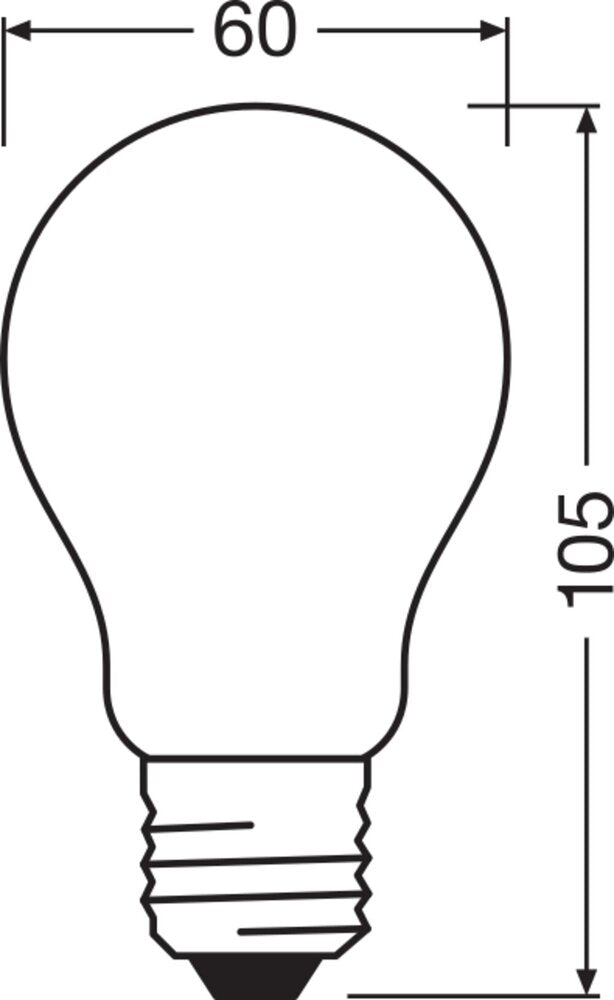Osram Led E27 11W Dimmbare Klassische Glühbirne 4000K - 4058075434707