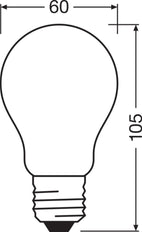 Osram Led E27 11W Dimmbare Klassische Glühbirne 4000K - 4058075434707