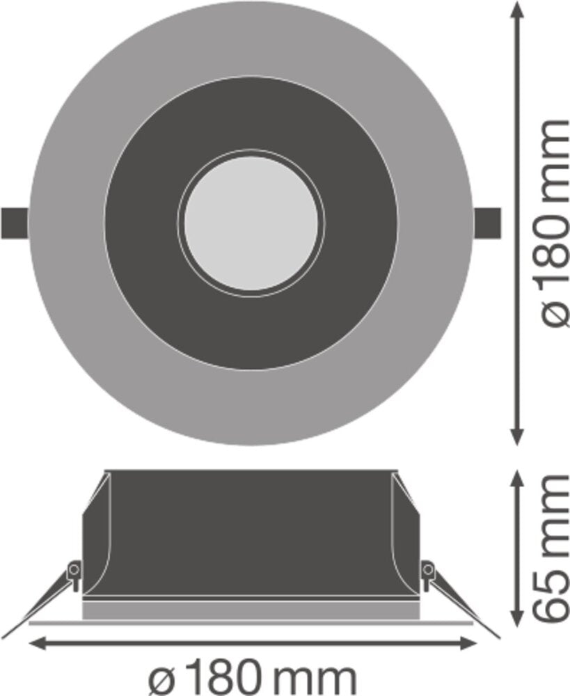 Niedrig Blendendes LED Einbauleuchte UGR19 DN155 14W IP54 - 4058075459137