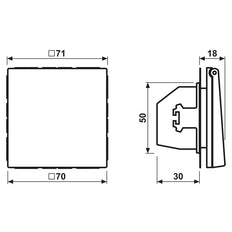 Jung LS990 16A Geschützte Wandsteckdose Mit Sicherheitsabdeckung - LS1520NBFKIKLWWM