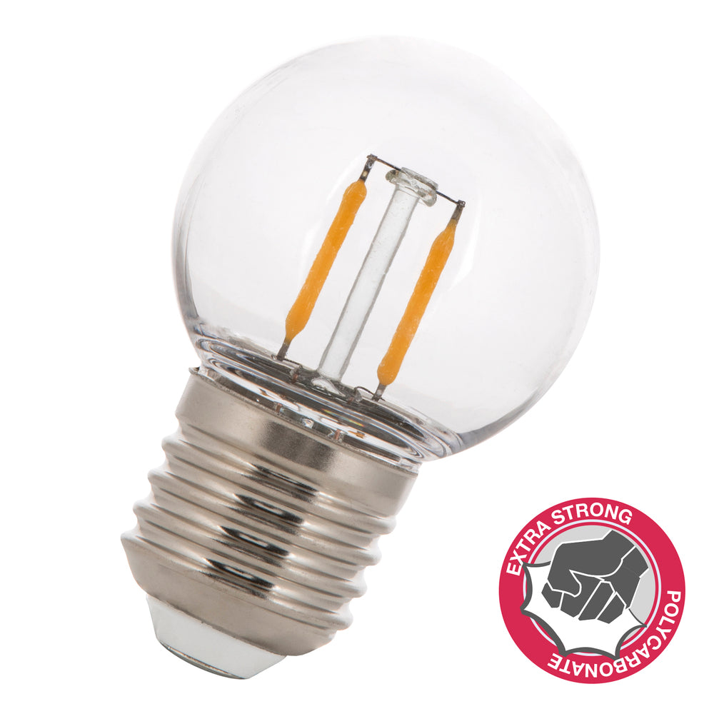LED Filament Sichere G45 E27 2W Bruchfeste Glühbirne - 144082 [5 Stück]