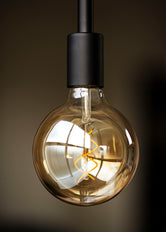 Bailey Spiralförmige Basis G95 LED Filament Globe Lampe E27 4W Gold - 144338