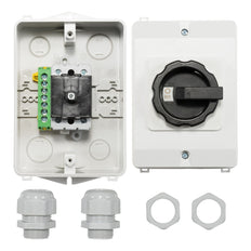 32A 2-Pol PV/AC Arbeitsschalter IP65 Mit Käfiganschlüssen - AE-A551373