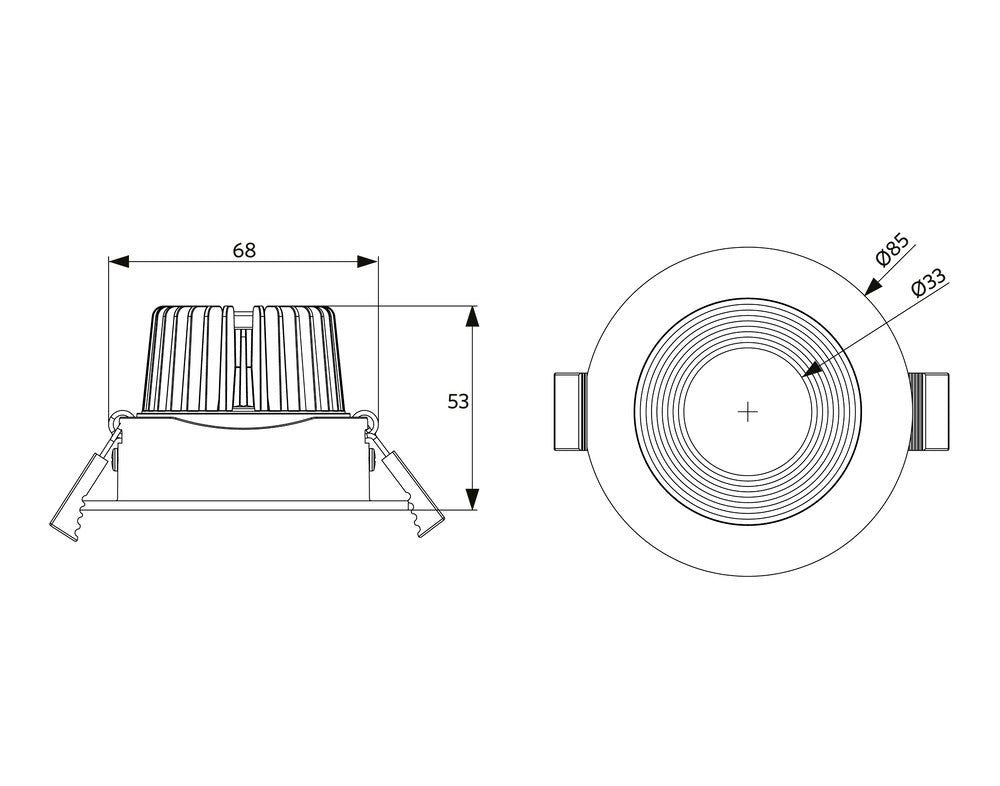 Opple Ava Led Einbauleuchte 5W Dimmbar 2700K - 541003207300