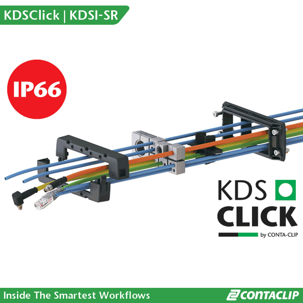 KDSI-SR 10/24 Kabel-Einführungsrahmen Schwarz - 28883.4