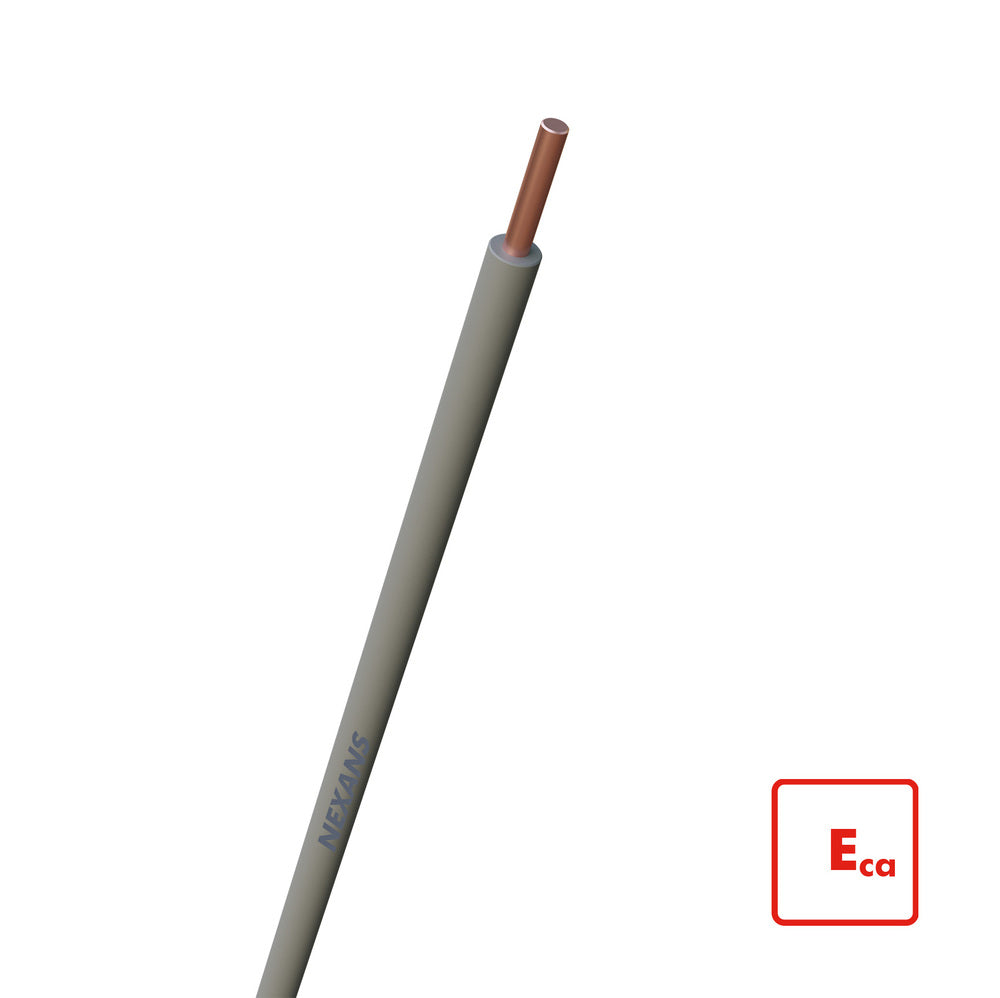 Nexans H07V-U Eca Installationskabel 1.5mm Grau 100m - 10564809 [100 Stück]