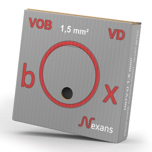 Nexans H07V-U Eca Installationskabel 1.5mm Grau 100m - 10564809 [100 Stück]