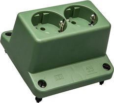 ABB 3640 Duale Schuko Steckdose Abdeckung Grün Recycelt - 1SPA007130F9250