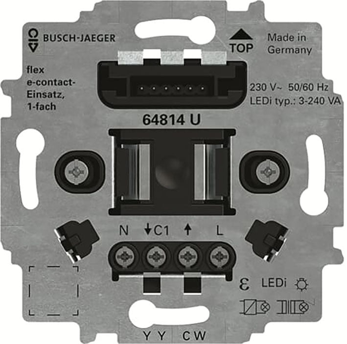 ABB Busch FlexTronics Einzel E Kontaktbehaftete Sockel - 2CKA006800A3047