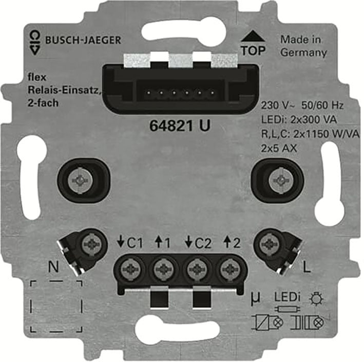 ABB Busch 2 Kanal Relais Basis FlexTronics - 2CKA006800A3044