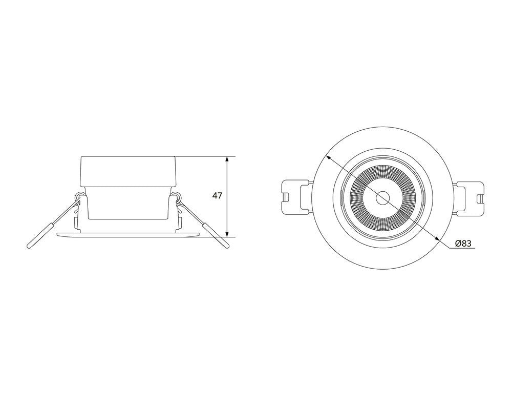 Opple LED Chiara 6W Recessed Spotlight 2700K White - 541003410900