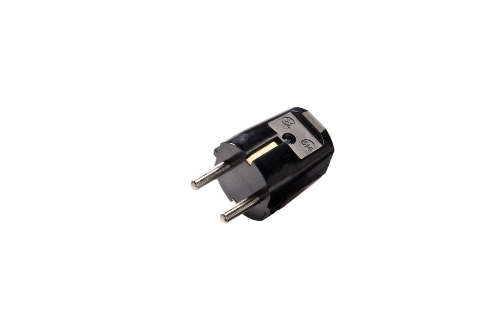 MK Professioneller Erdungsstecker Schwarz Duroplast - 614/SW [10 Stück]